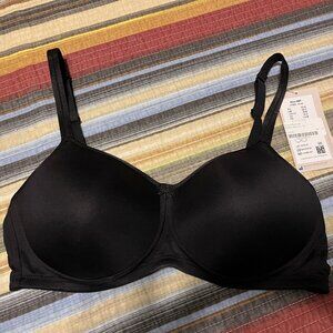 NWT Mara Padded Wire-Free Bra, black, 38B